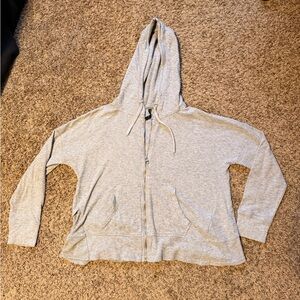 Calvin Klein Light Gray Performance Zip Up Jacket Women’s Size Medium